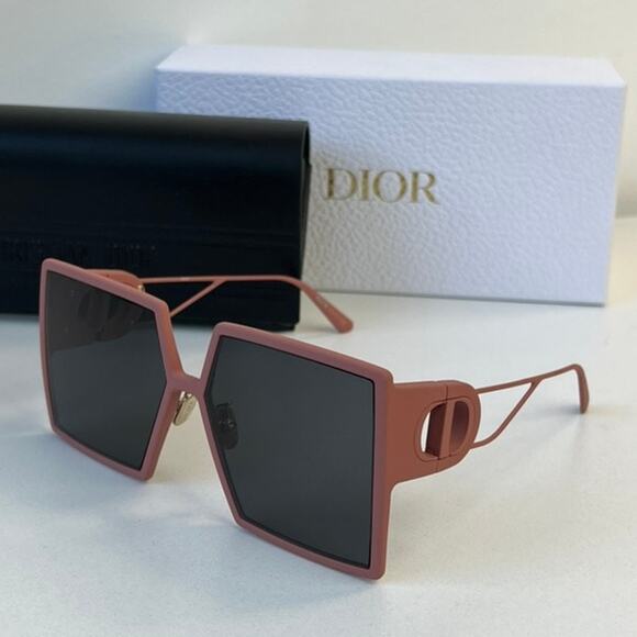 NEW Dior 30Montaigne SU Dusty Pink Oversized Square Sunglasses - Picture 1 of 7